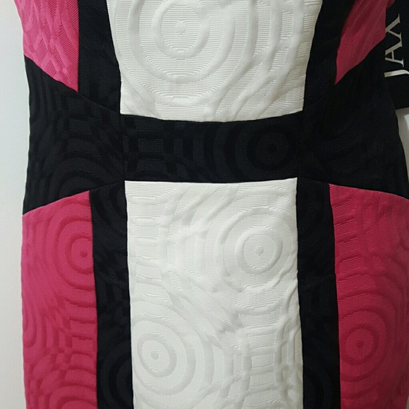 Jax NWT womans shift dress, color blocked/Size-10 - Picture 5 of 6
